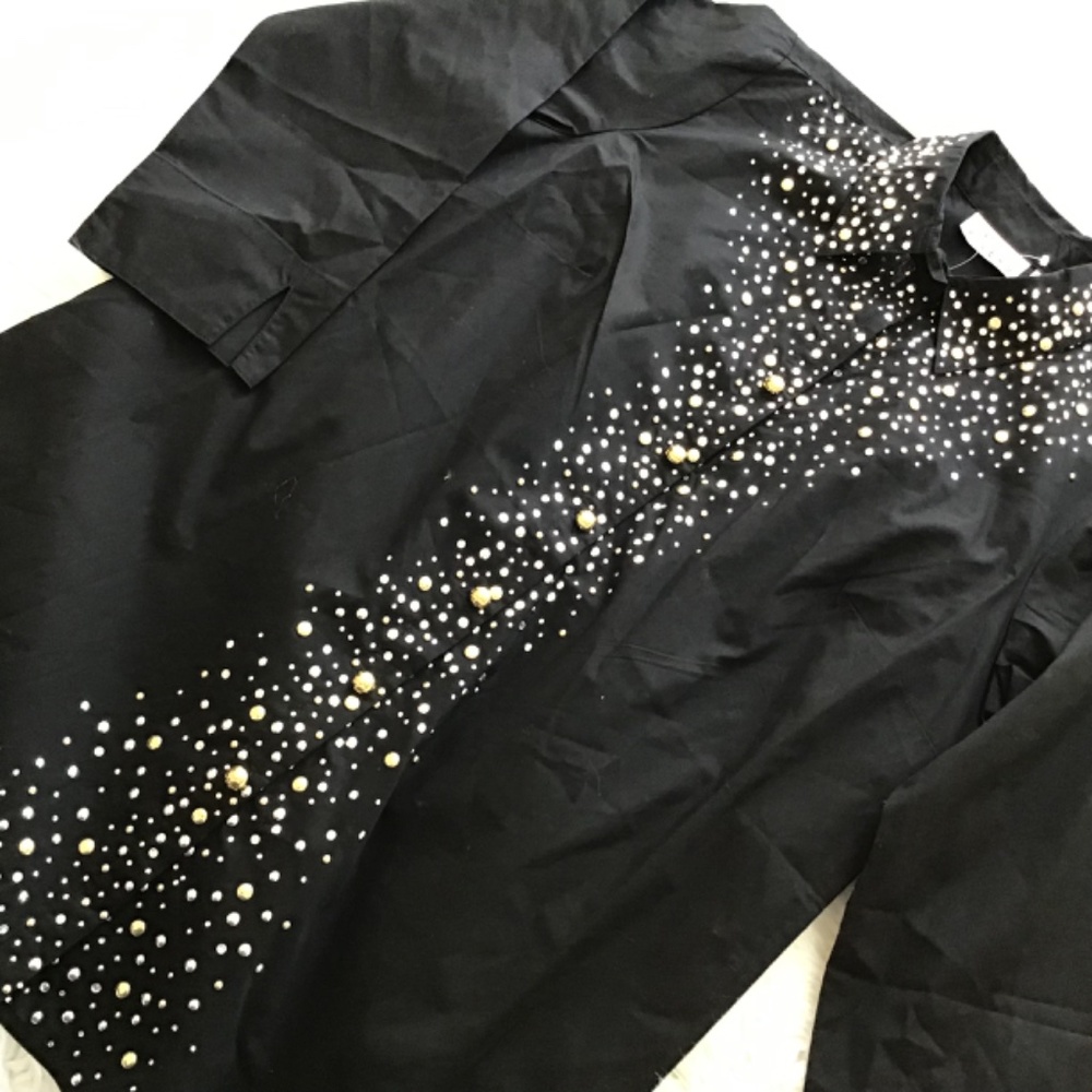 Joan Rivers studded button down top - Picture 3 of 3